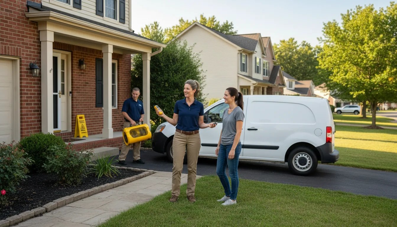 Water restoration image for Dehumidification And Cleanup Services in Hoxie, KS